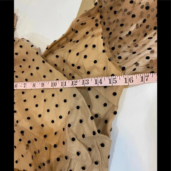 NWT Do+Be Polka Dot Peplum Style Top - Picture 7 of 8